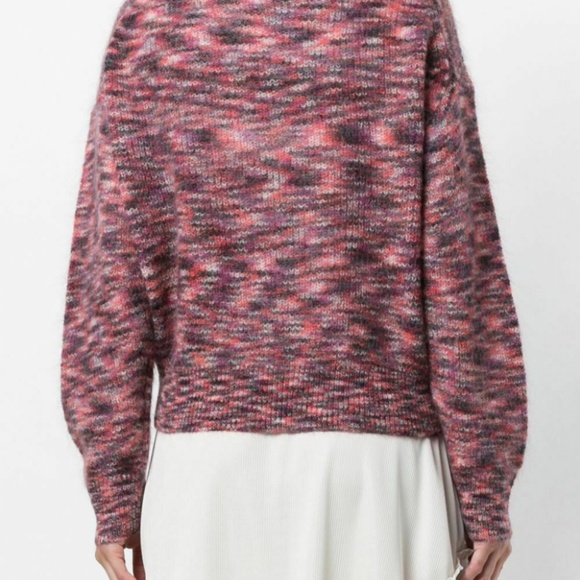 IRO Melange Sweater knitted Pink Mohair Sz XS - Picture 2 of 7